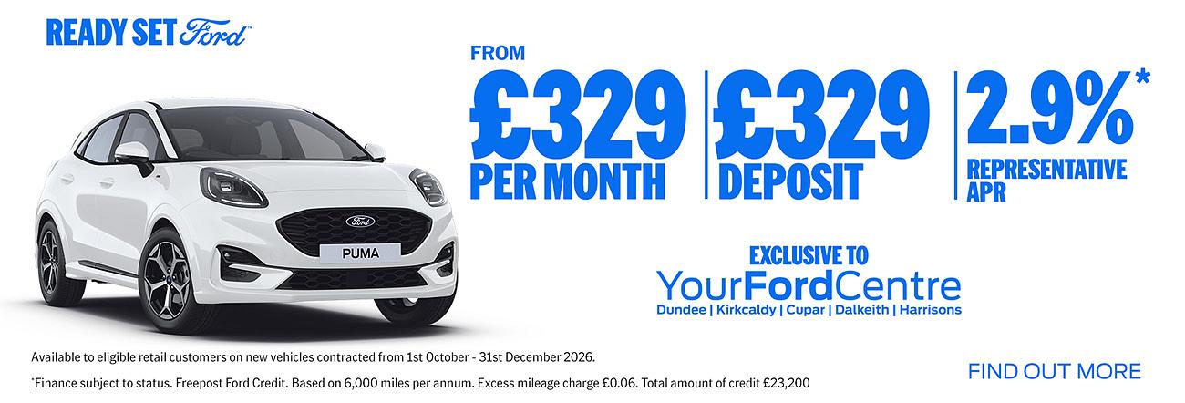 329 Per Month Ford Puma Offer