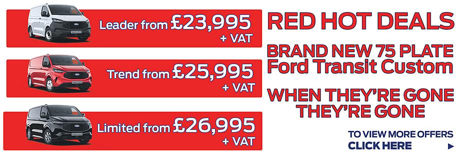 Ford Commercial Vehicles - Red Hot Offers