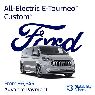 New Ford E-Tourneo Custom Titanium on Motability