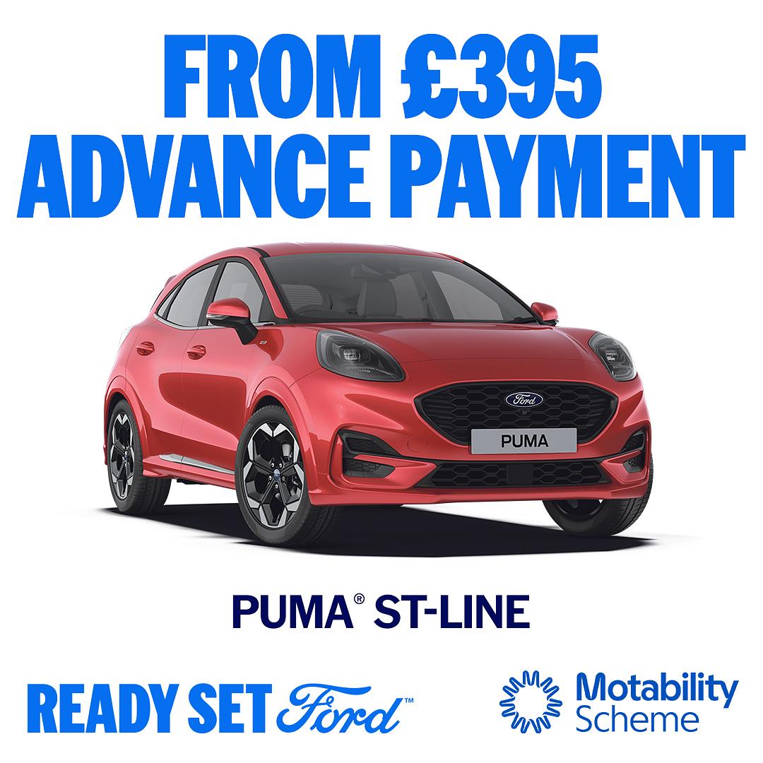 New Ford Puma ST Line on Motability