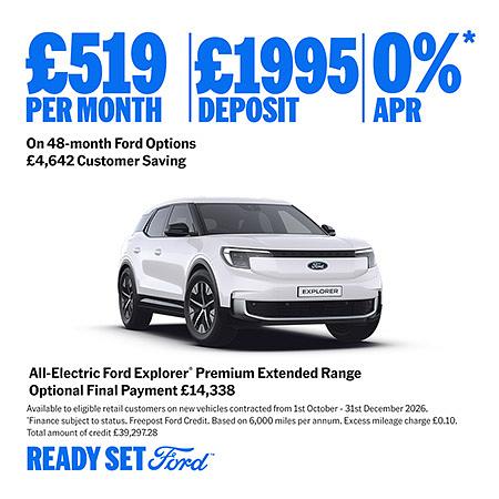 Ford Explorer New Car Special Offer